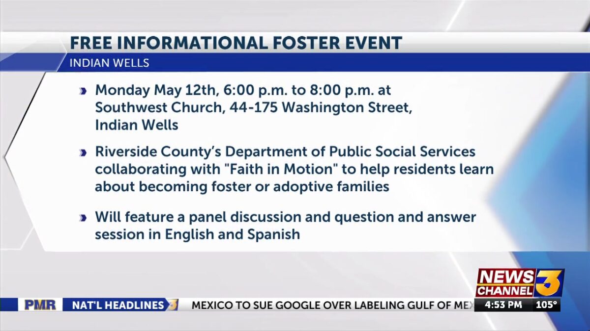 Free community event on Monday for families interested in fostering or adopting a child