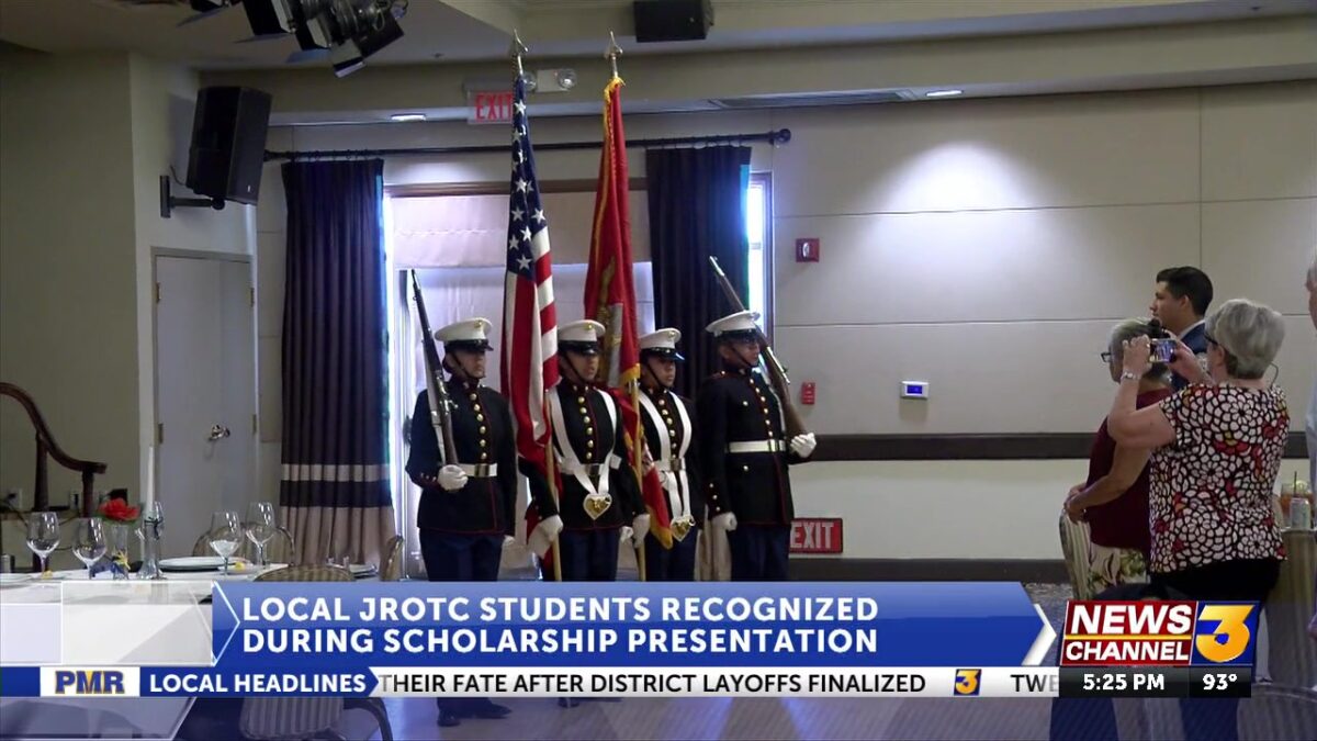 Five local JROTC students receive Military Officers Association of America scholarships