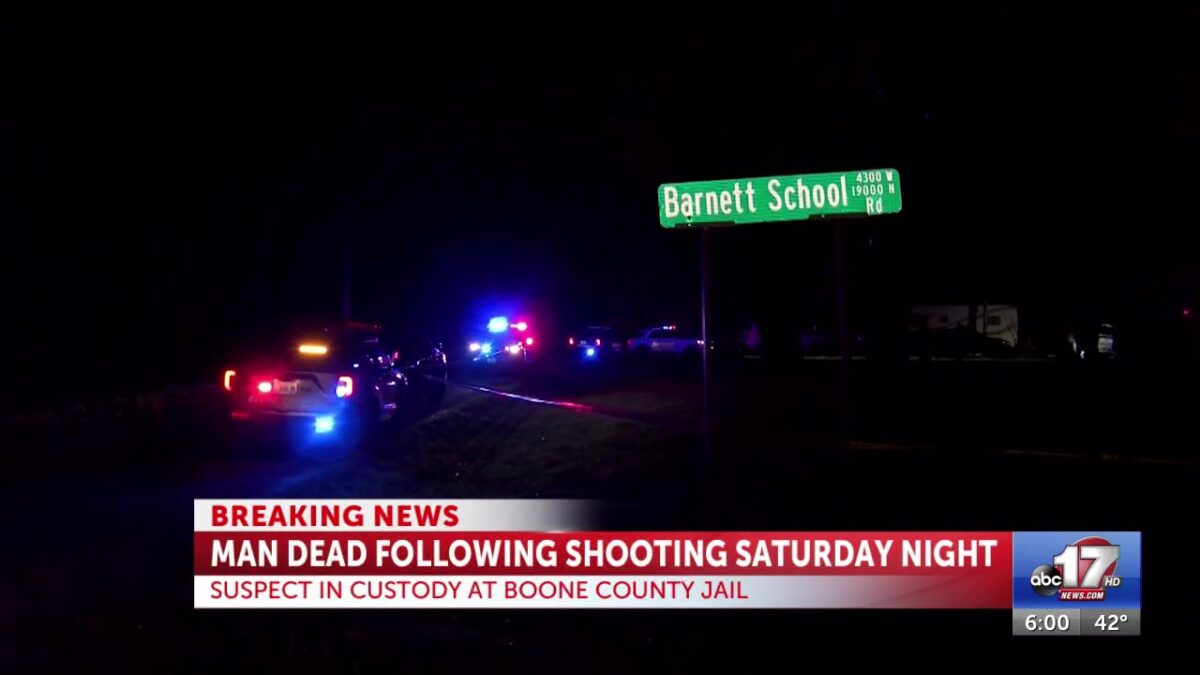 Man dies following shooting in northern Boone County Saturday night