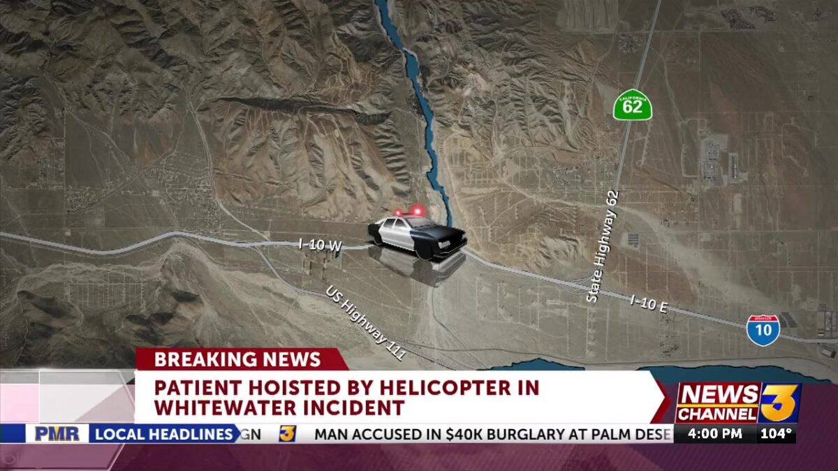 Injured person air rescued from unincorporated area of Whitewater