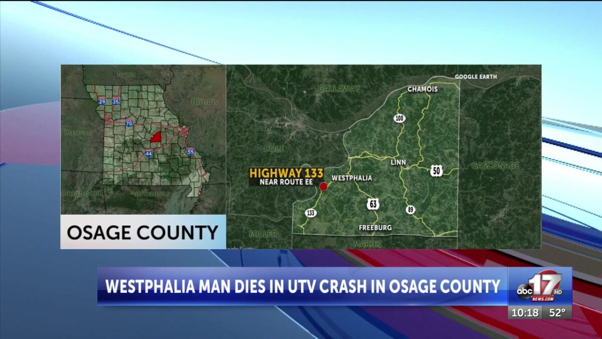 Westphalia man killed in Osage County UTV crash