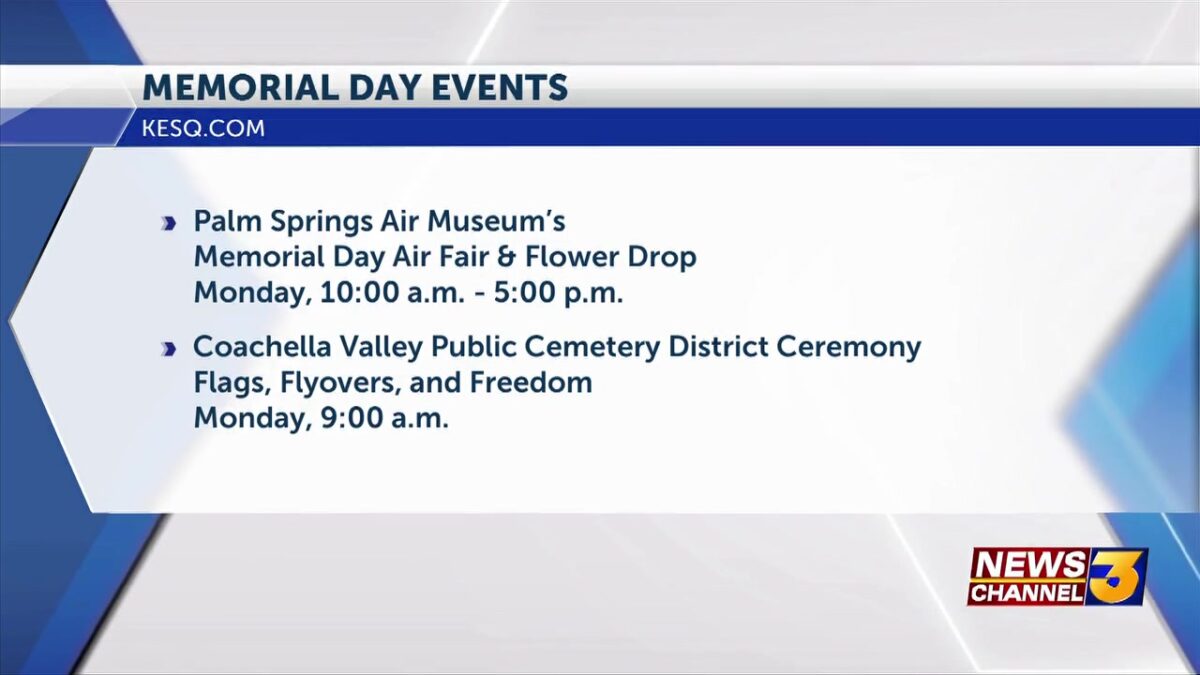 Local Memorial Day events to honor those who died in the line of duty