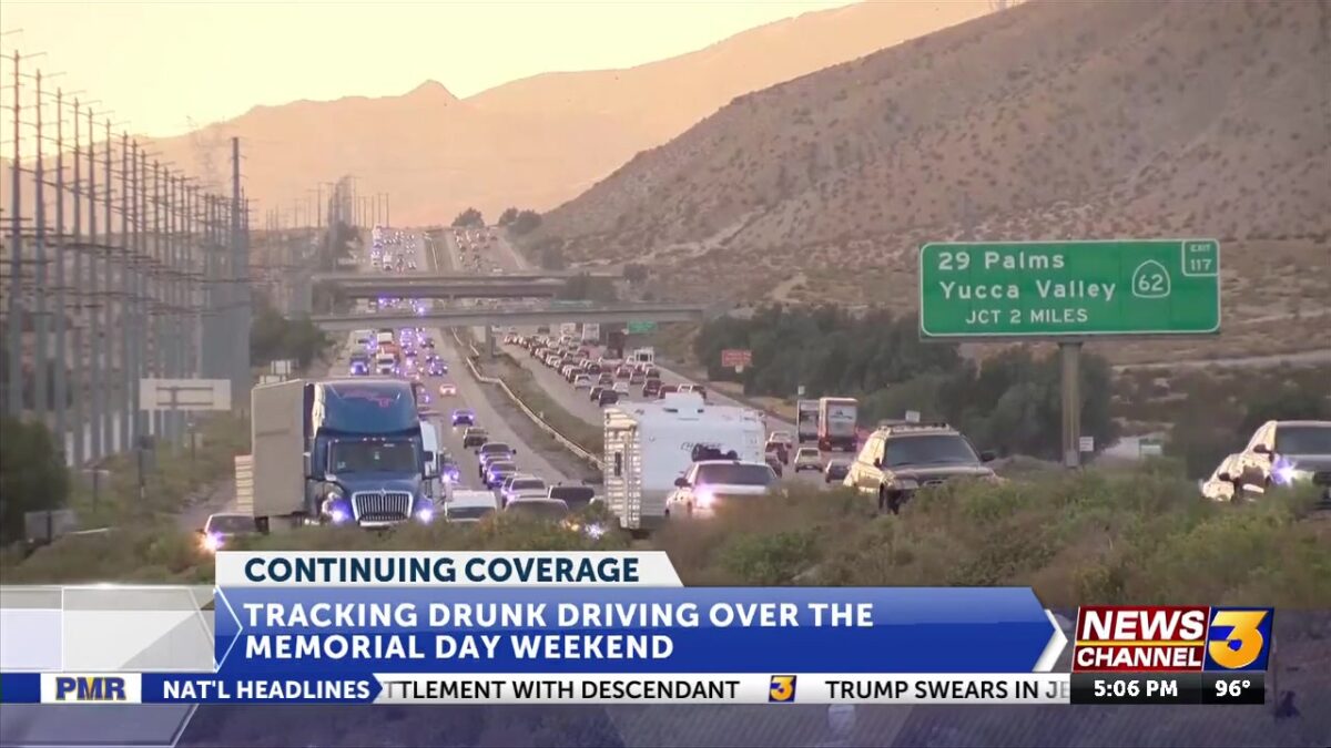 Tracking drunk driving over the Memorial Day weekend