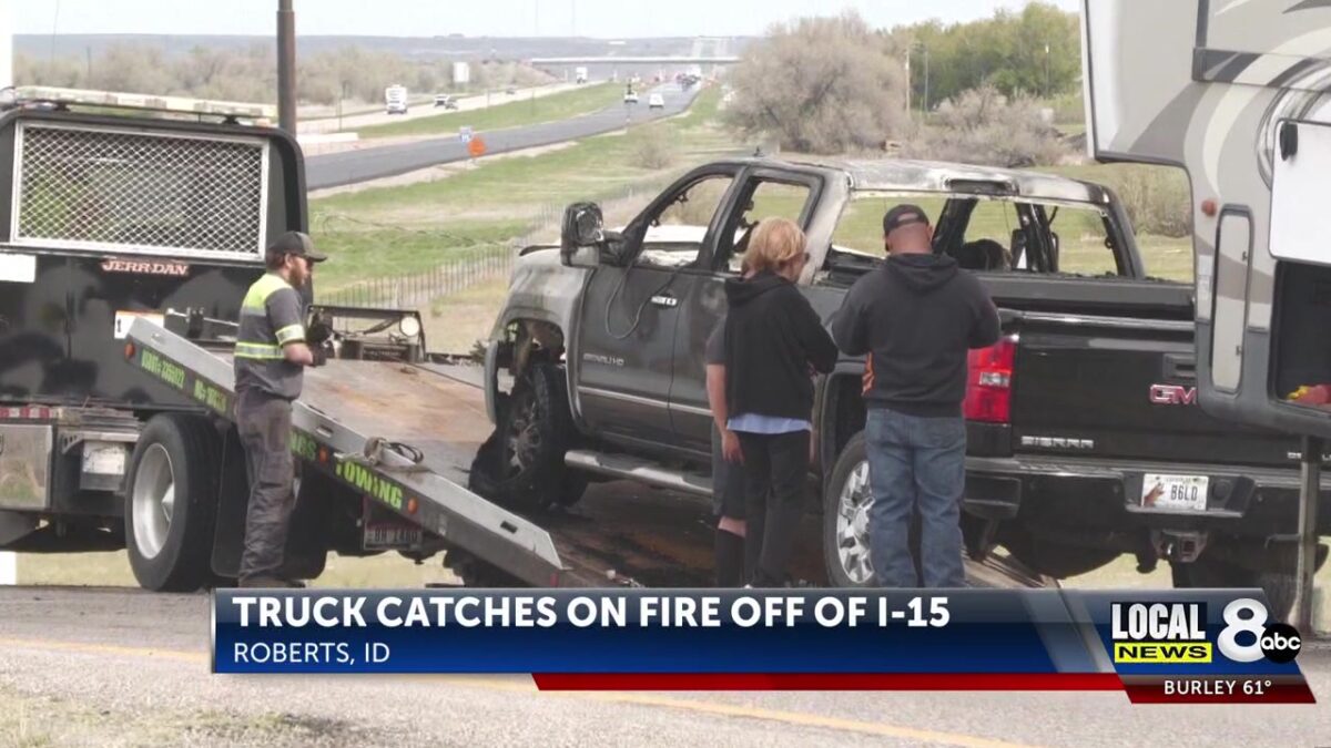 Truck Fire on I-15: Driver Unharmed