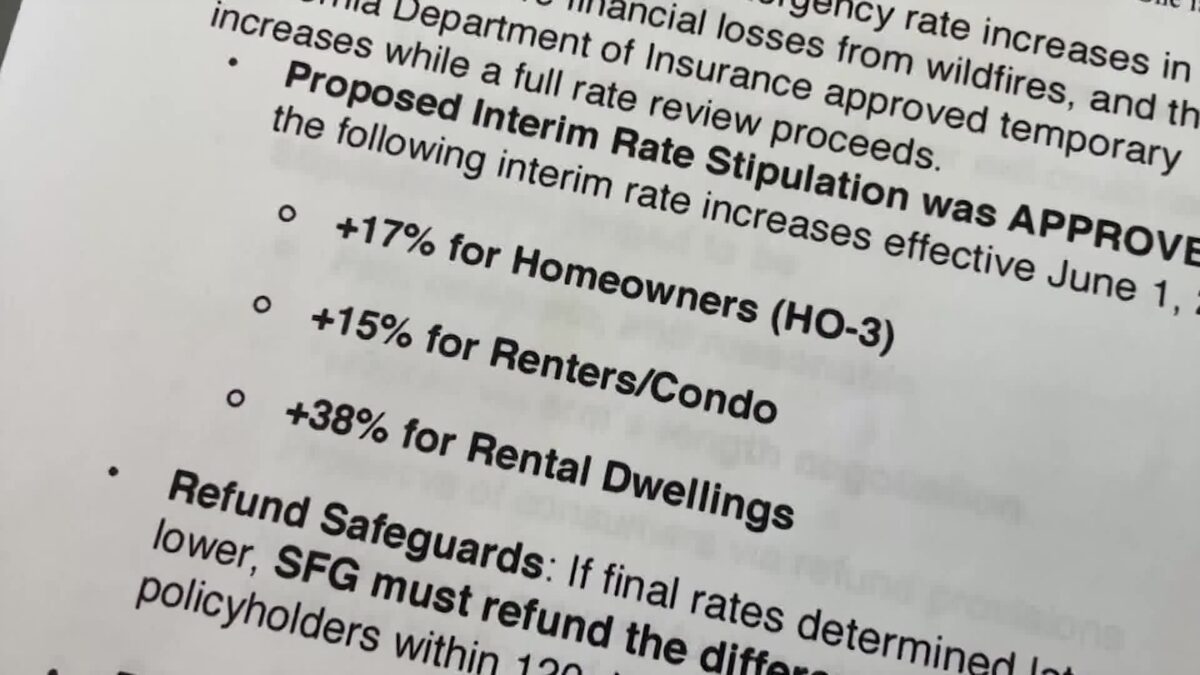 Homeowners Brace for Emergency Insurance Rate Increase