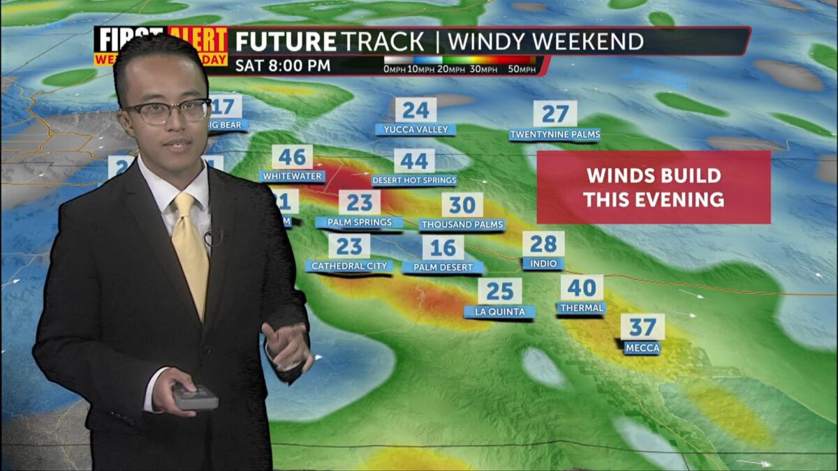 First Alert Weather Alert: Gusty winds build this evening with some rain chances
