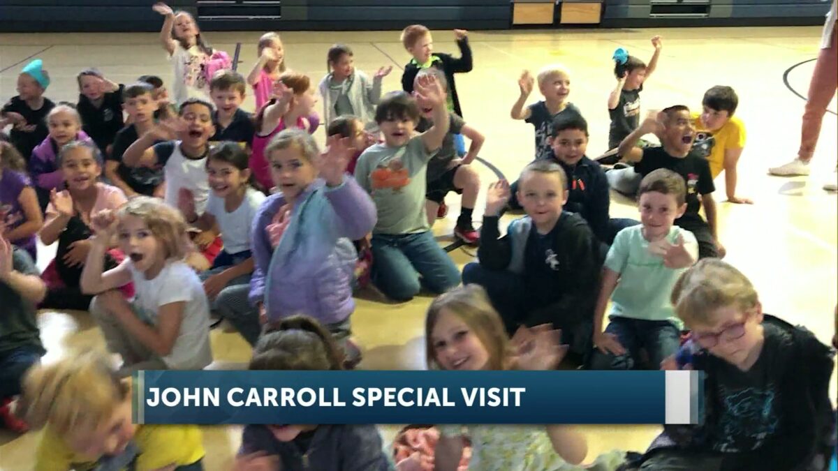 Let’s talk weather: John Carroll visits the curious kids at Barnes Butte Elementary in Prineville