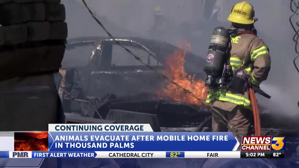 Fire destroys trailer