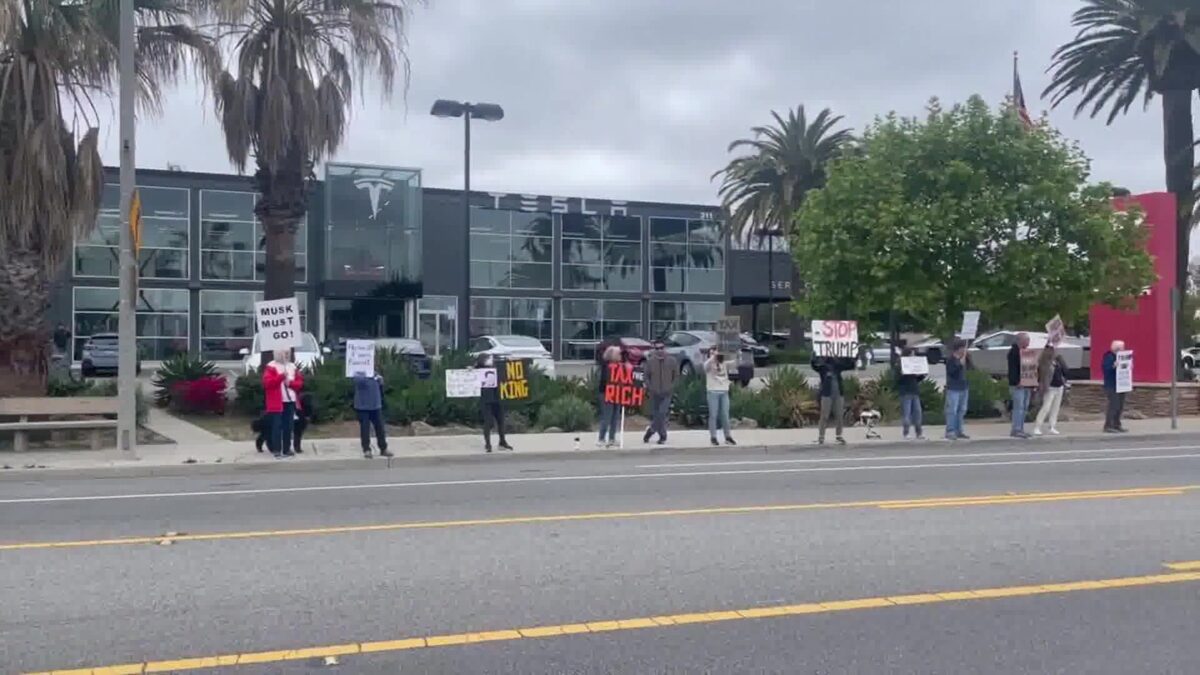 Tesla Protests Continue in Camarillo Over Mass Layoffs