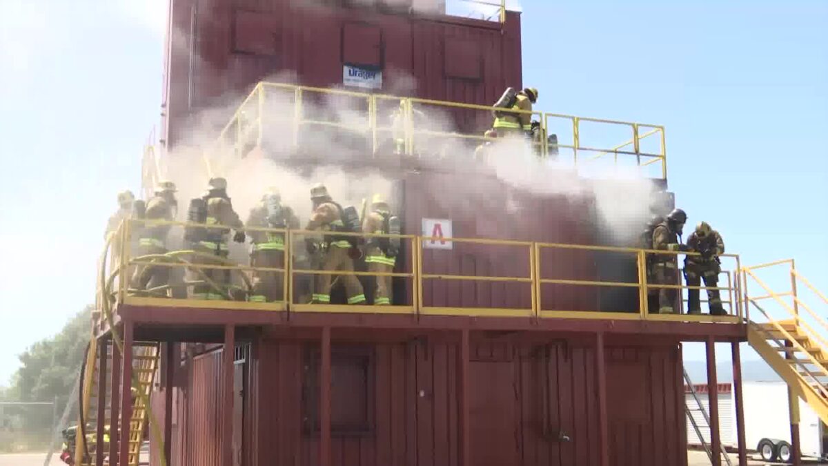 Live fire drills preparing soon-to-be Santa Barbara County firefighters for real emergencies