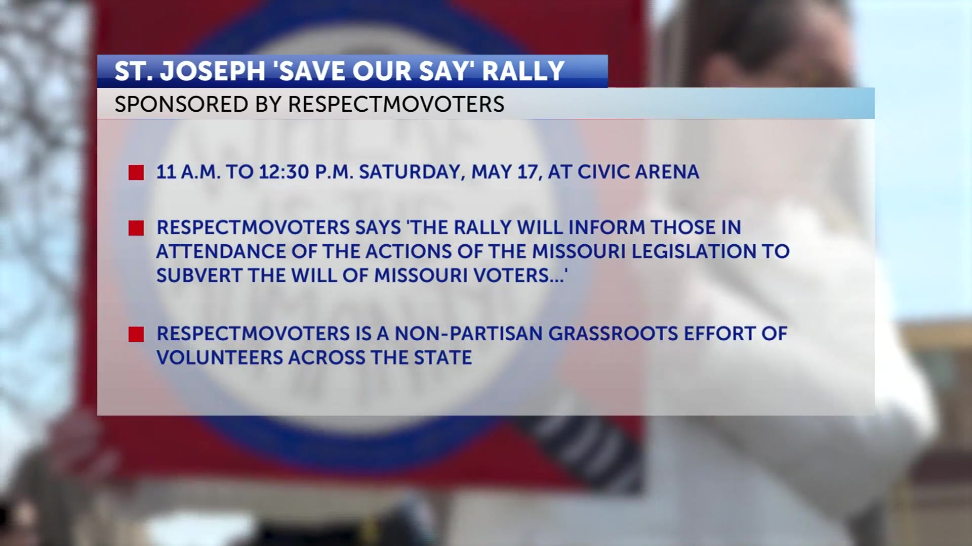 RespectMoVoters organizing statewide rallies