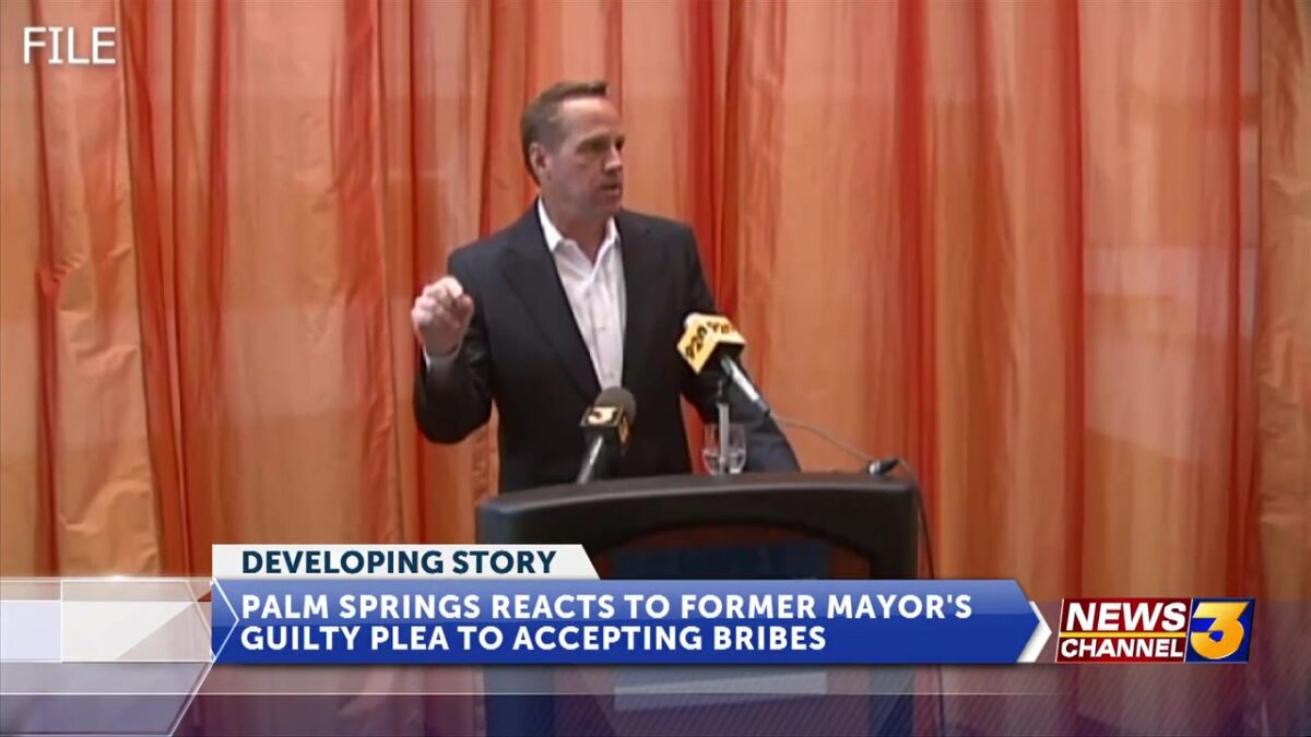 Palm Springs residents react after former mayor Steve Pougnet pleads guilty