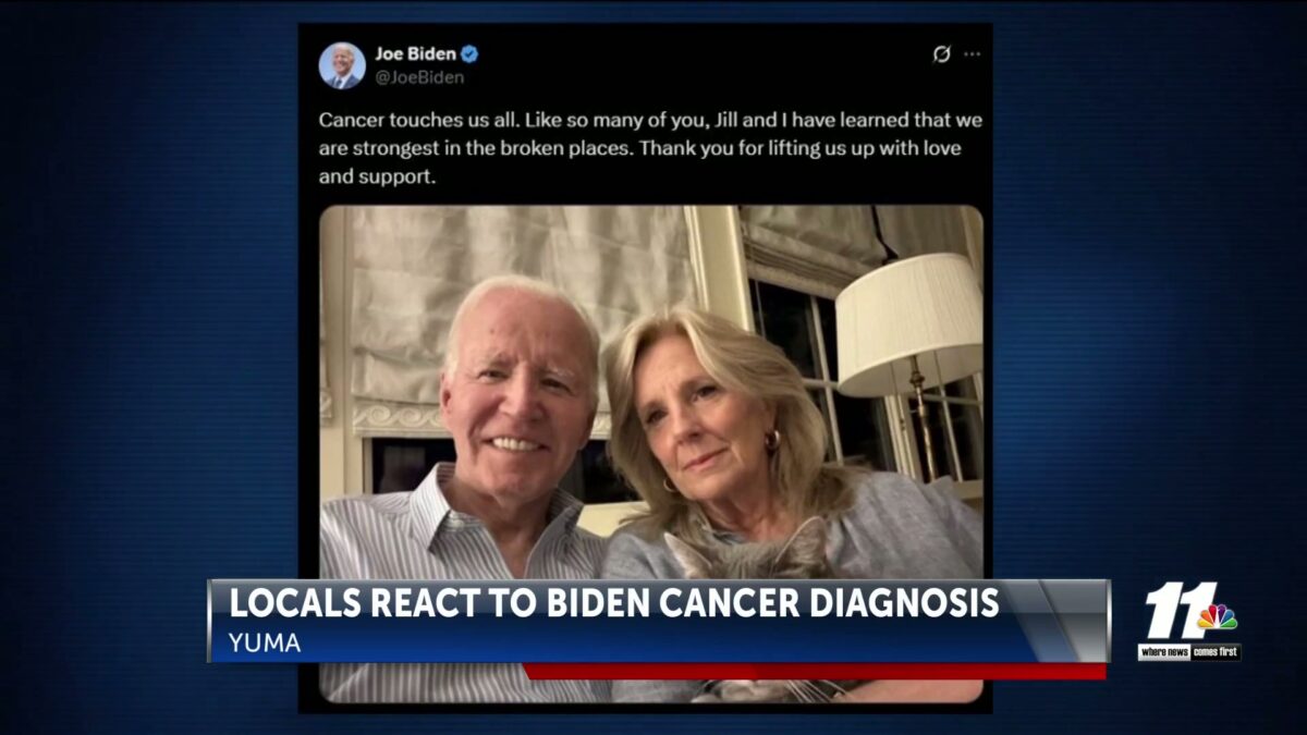Locals in Yuma react to former President Biden’s prostate cancer diagnosis