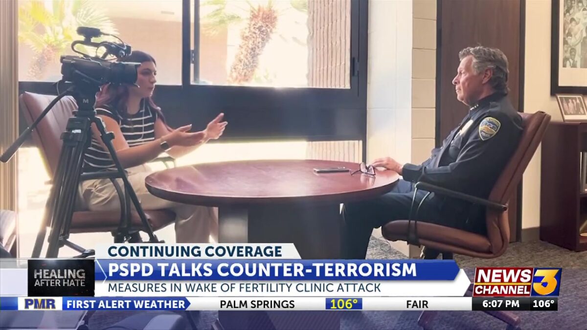 Police talk counter-terrorism measures in wake of Palm Springs fertility clinic attack