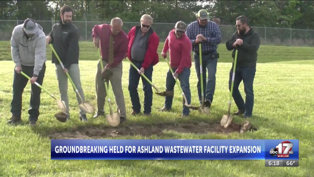 Groundbreaking ceremony held for wastewater treatment facility expansion in Ashland