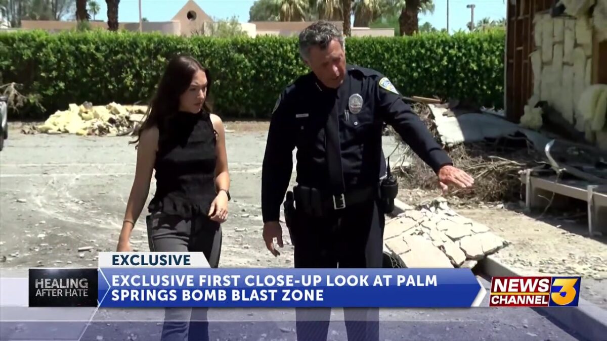PSPD Chief shares exclusive first close-up look at Palm Springs bomb blast zone