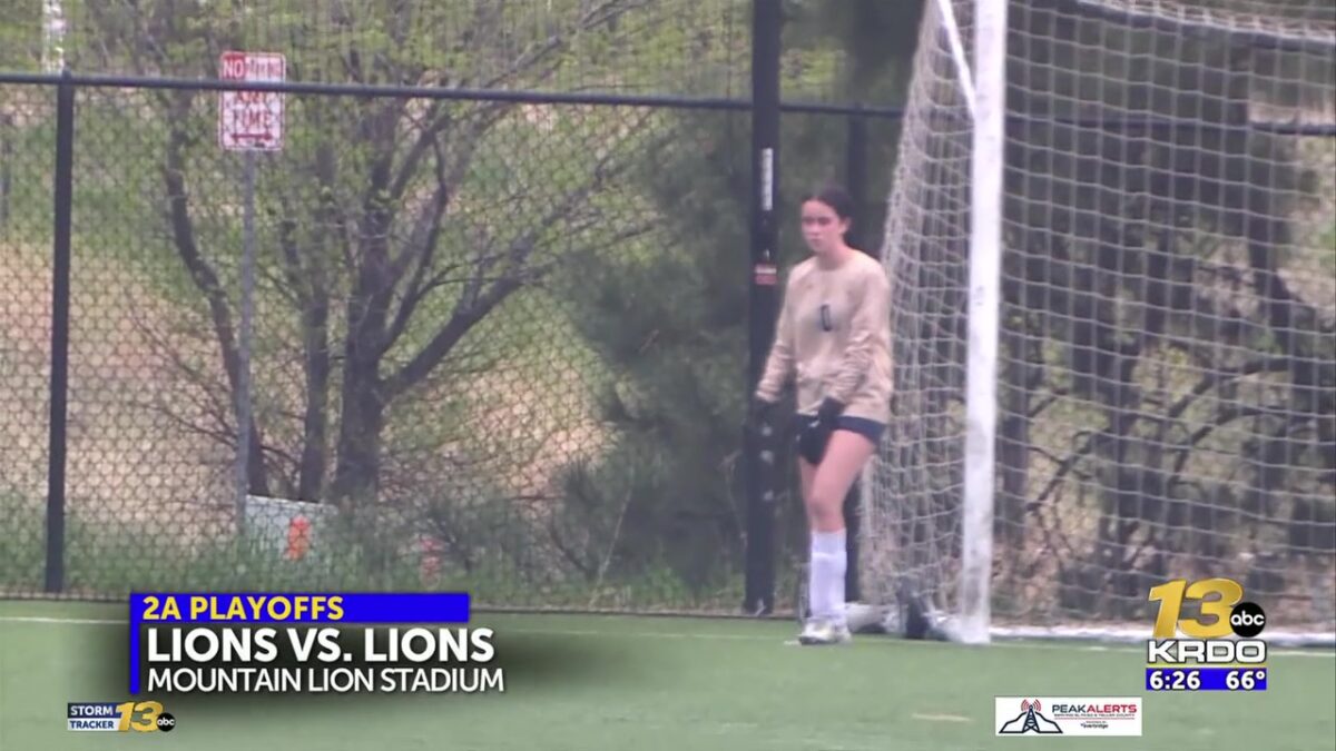 The CSCS girls soccer team in Class 2A quarterfinal action