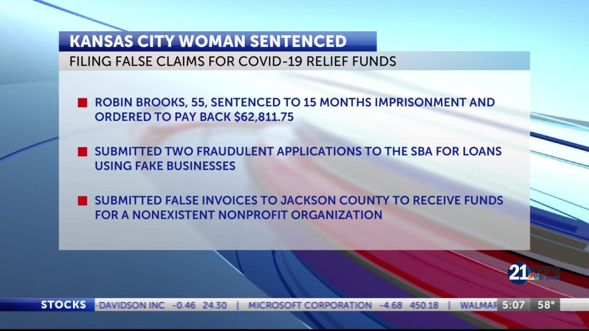 Kansas City woman sentenced for COVID-19 scheme