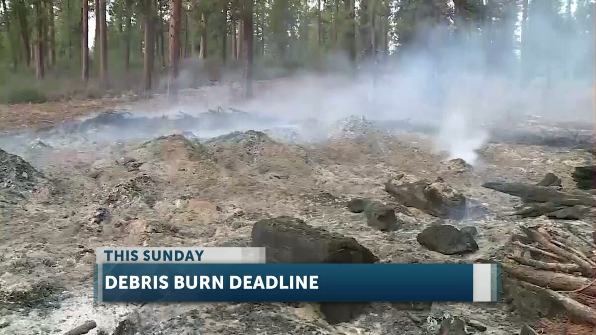 Central Oregon fire chiefs to close open debris burning season this Sunday; here’s what to know