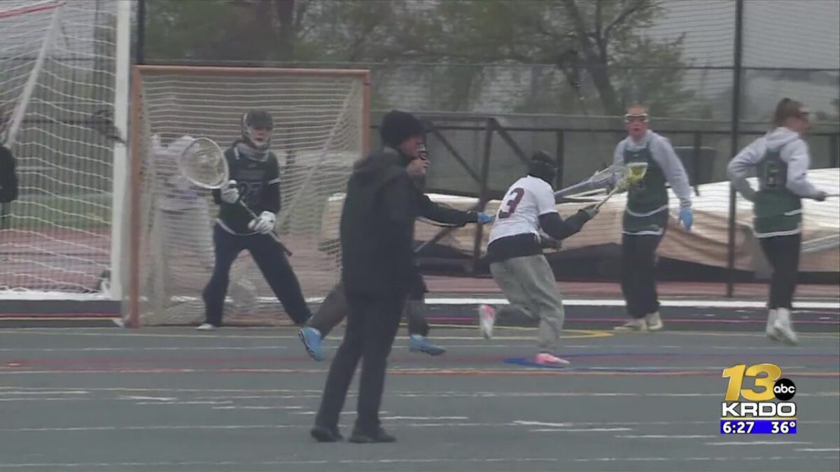 The Cheyenne Mountain girls lacrosse team wins their first round playoff game