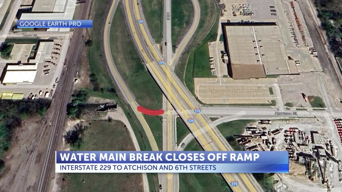 Water main break forces ramp closure in the south end