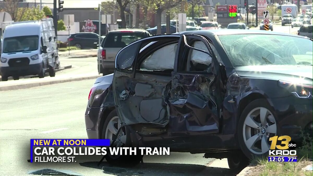 Crews working train and vehicle collision in Colorado Springs
