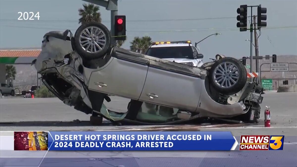 Suspect arrested in 2024 Palm Springs crash that killed DHS woman; injured four