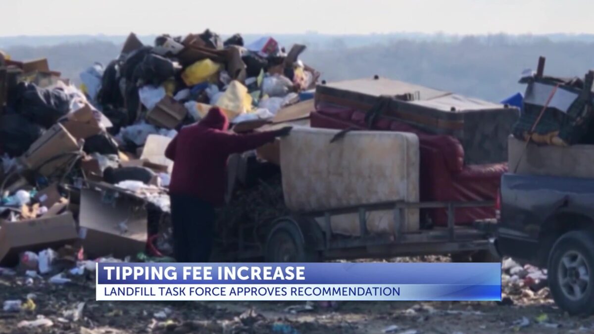 Task force recommends landfill fee increase