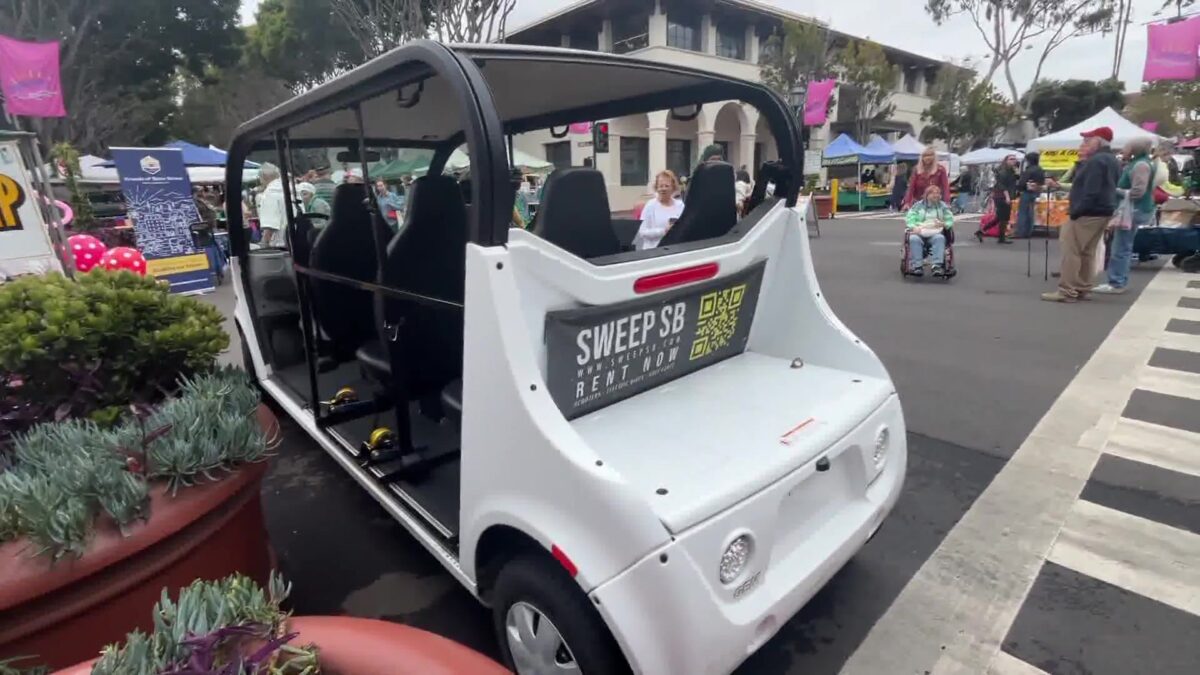 New Golf Cart-Style Shuttle to Operate Up and Down State Street in Downtown Santa Barbara