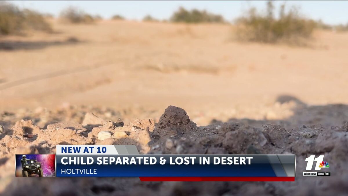 Missing child found in desert in Imperial County