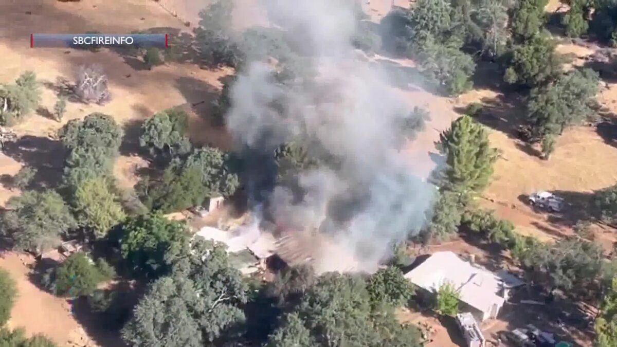 Crews on scene for house fire between Santa Maria and Cuyama Tuesday afternoon