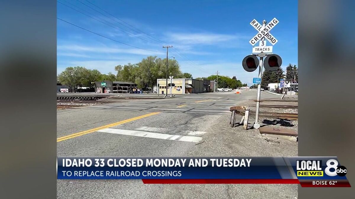 Traffic Alert: ITD announces highway closures in eastern Idaho for railroad work