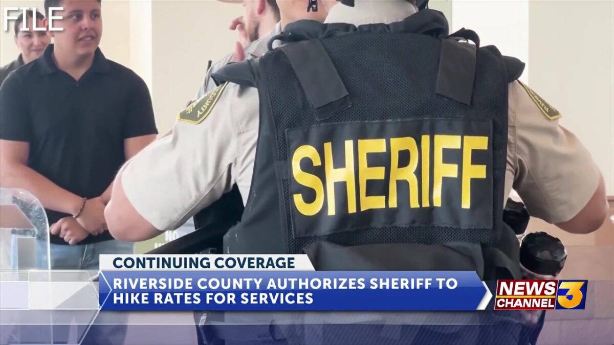 Riverside County Board of Supervisors authorizes rate increase for contracted Sheriff’s Office personnel