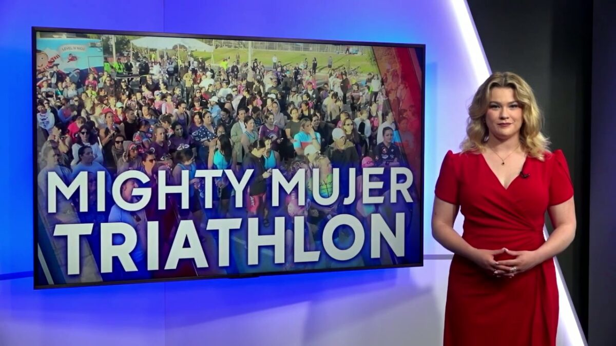 The Mighty Mujer Triathlon draws hundreds to Memorial Park