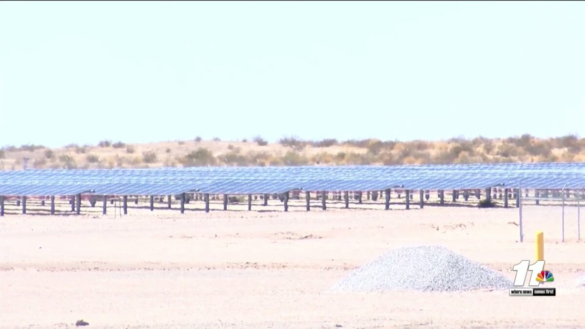 New solar power & battery energy storage center in Yuma