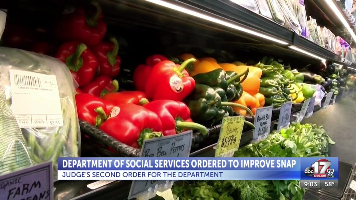 Department of Social Services ordered a second time to improve SNAP