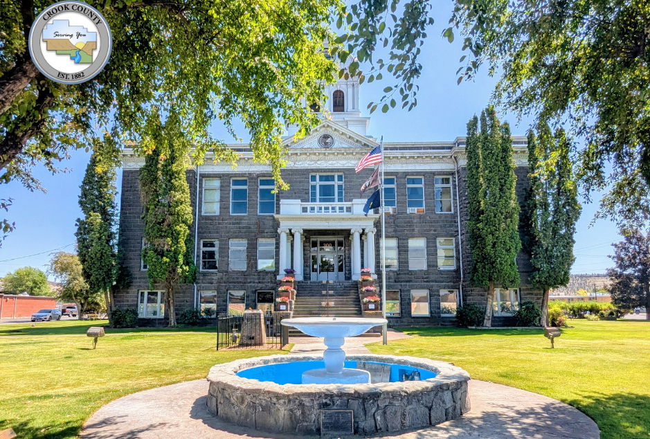 Six tall cedar trees surrounding historic Crook County Courthouse to be removed