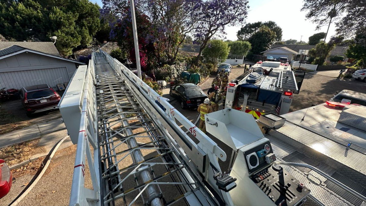 Santa Barbara County Fire crews help with kitchen fire Tuesday
