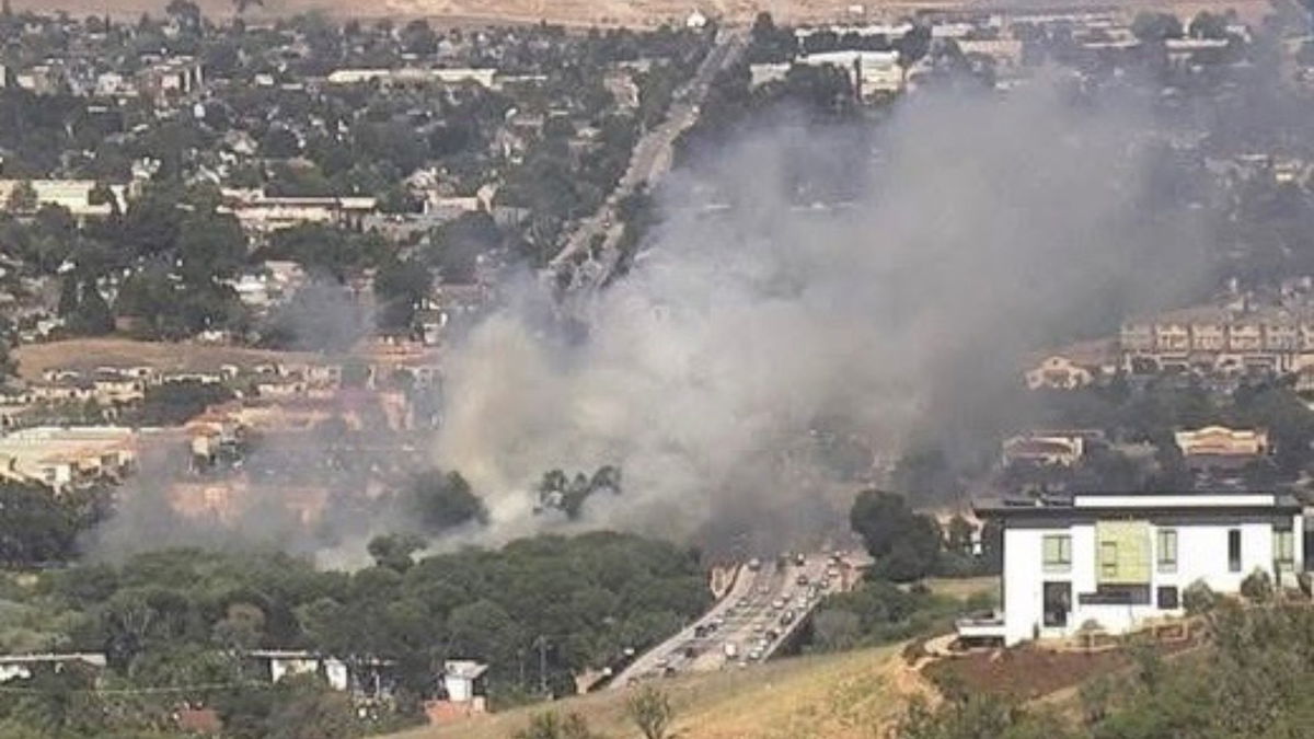Vegetation fire in Salinas riverbed reaches three acres