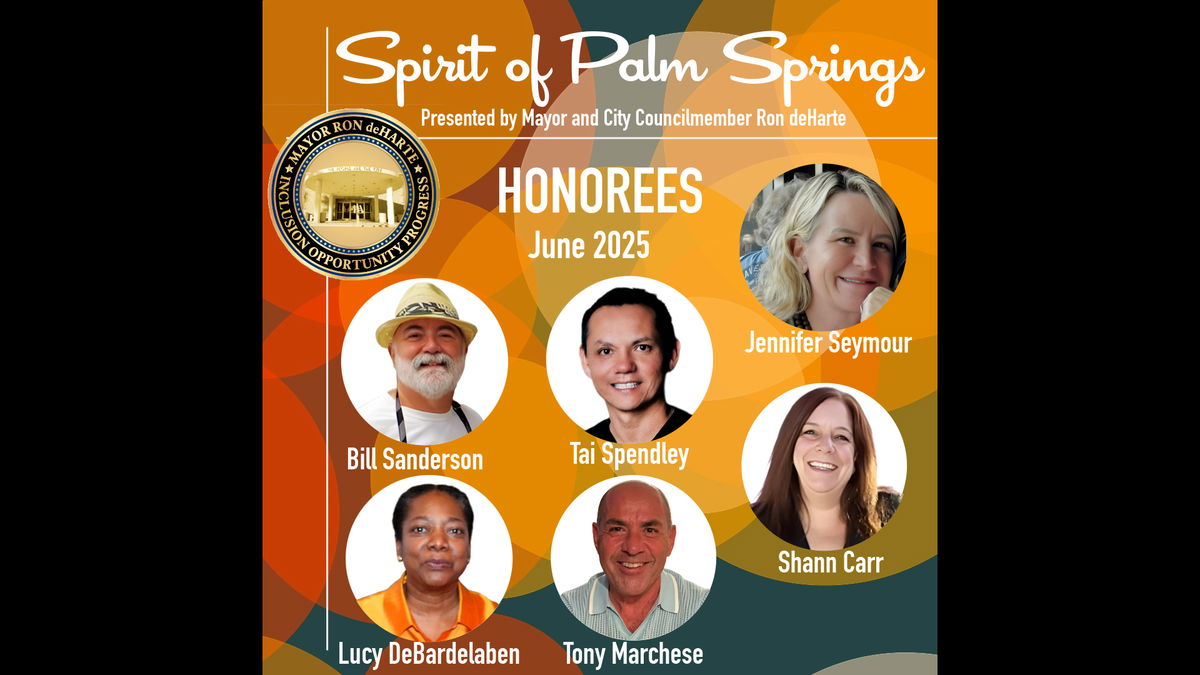 Local business leaders to be honored with ‘Spirit of Palm Springs’ awards during Pride Month
