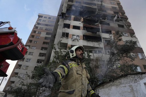 Air raid sirens sound cross Israel following an Iranian missile attack on the country