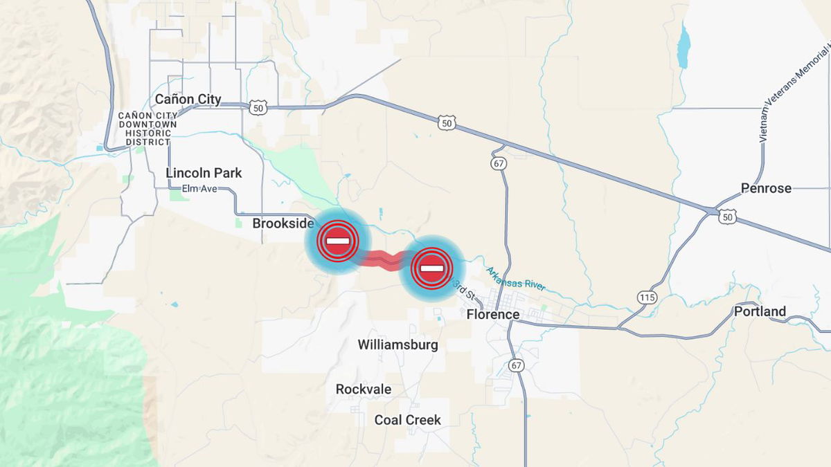 Fatal motorcycle crash shuts down CO Highway between Cañon City and Florence