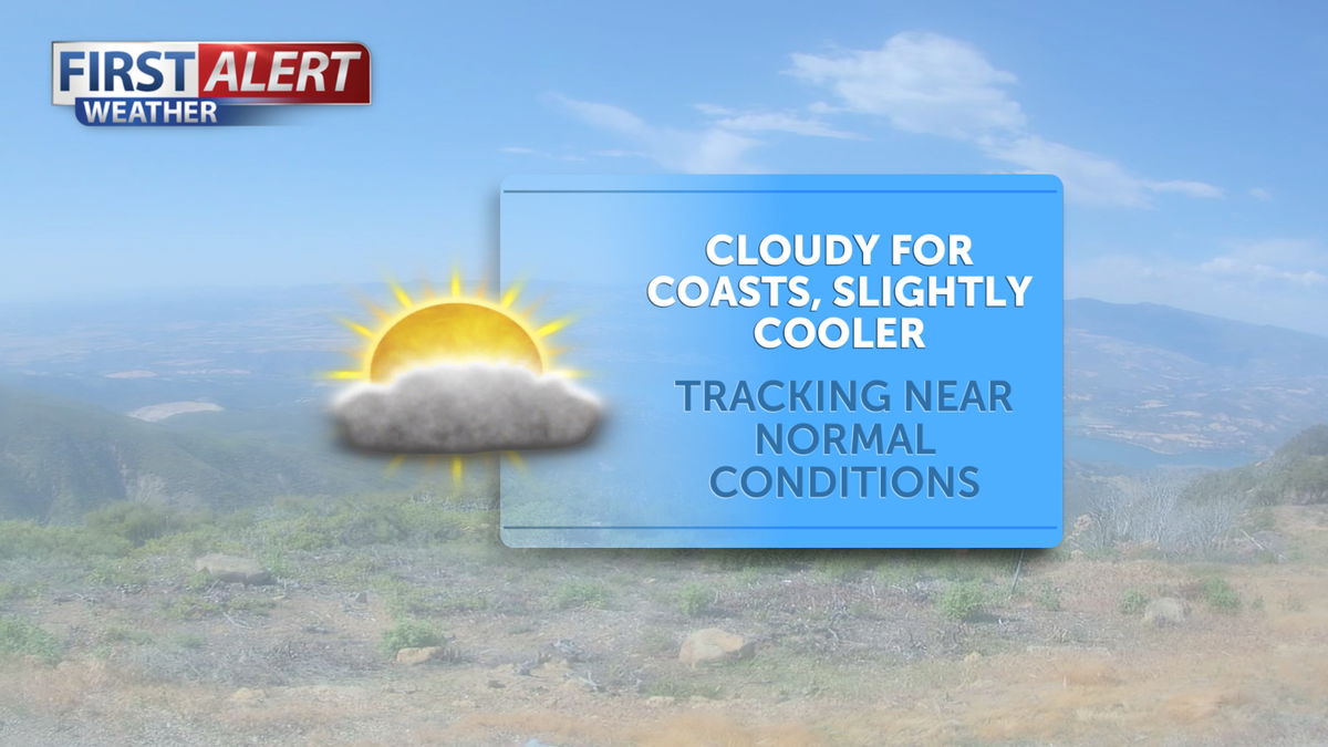 Clouds slightly increase Sunday for coasts