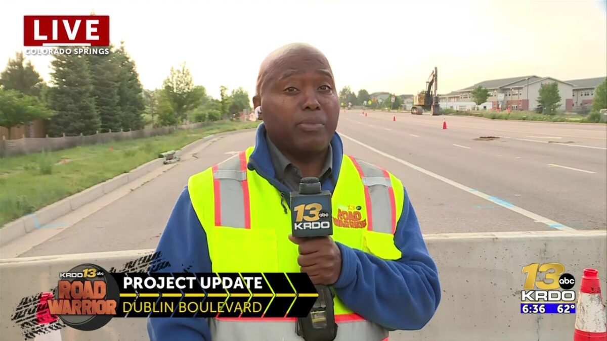 Improvement project delayed by underground spring resumes on Dublin Boulevard in northeast Colorado Springs