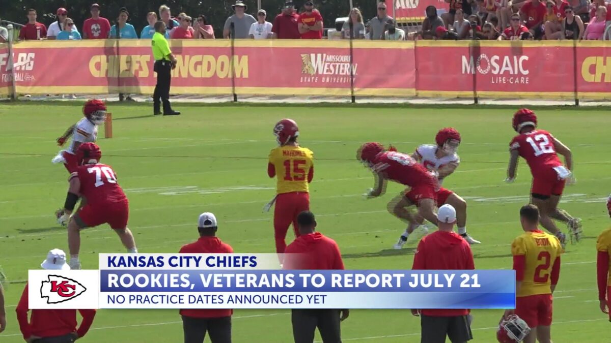 NFL announces Chiefs Training Camp to start July 21 in St. Joe