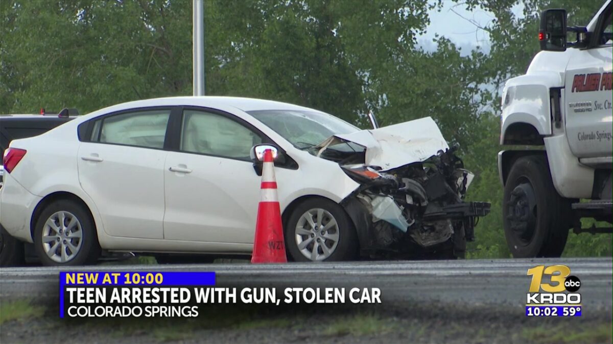 Juvenile arrested with illegal extended gun magazine after crashing stolen vehicle
