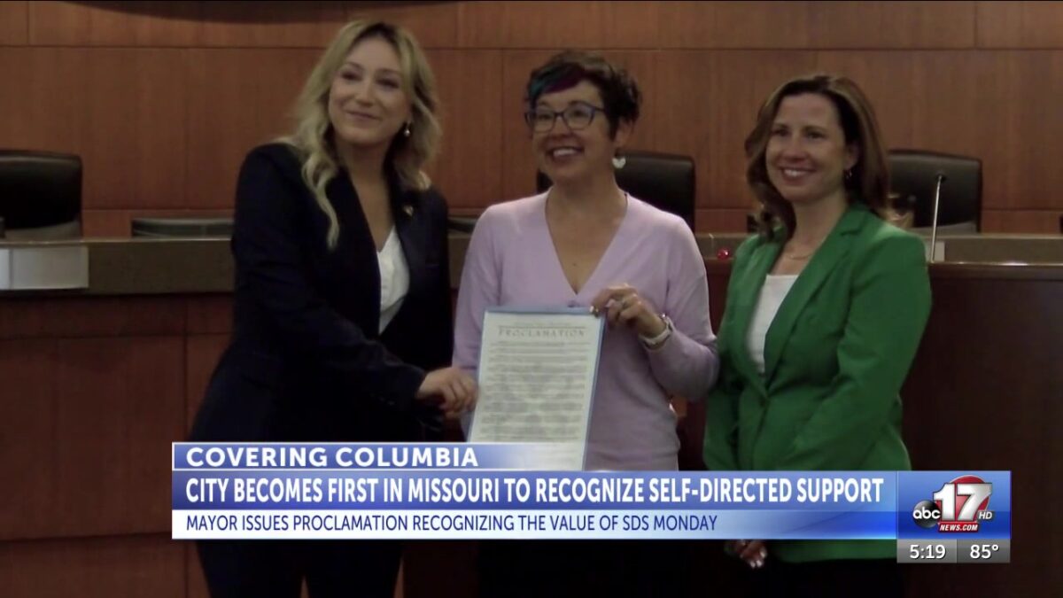 Columbia becomes first Missouri city to recognize self-directed supports in proclamation Monday