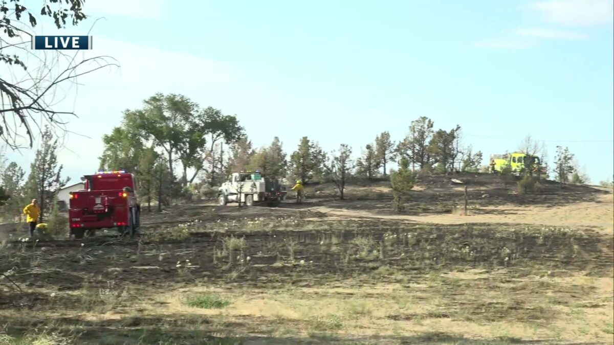 Fire Chief: Property owner mowing grass hit a rock