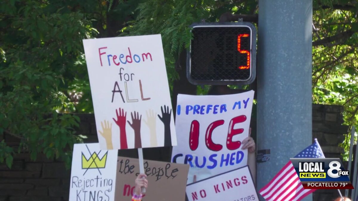 “No Kings” marches happen all over eastern Idaho