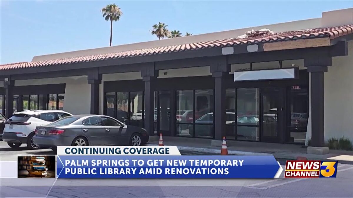 Palm Springs Public Library opens temporary location during $30M renovation